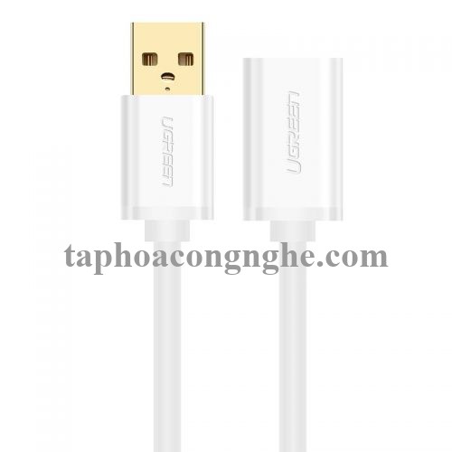 Ugreen 10884 3M màu Trắng Cáp tín hiệu nối dài USB 2.0 lõi thuần đồng US103 30010884